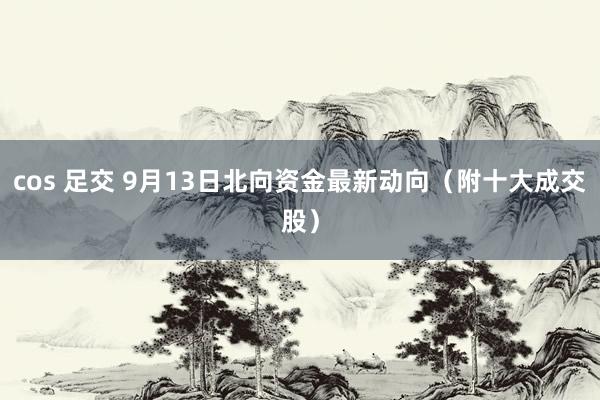 cos 足交 9月13日北向资金最新动向（附十大成交股）